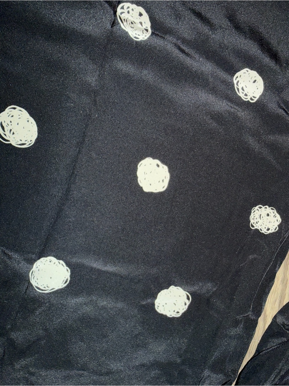 Kate Spade New York 100% Silk Black Polka Dot Shift Dress Ruffle Sleeve Size 2 - Picture 3 of 7